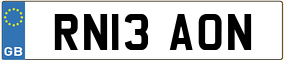 Trailer License Plate